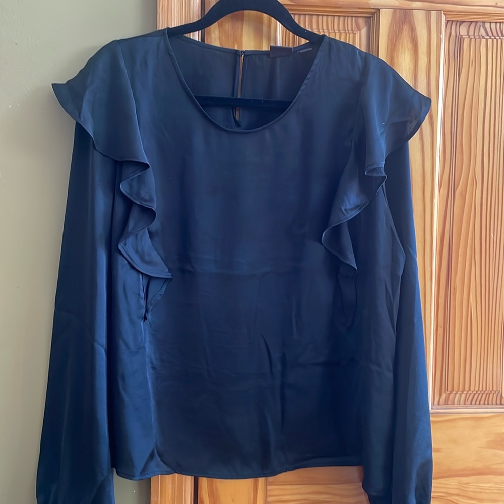 Women’s Free Press Black Blouse, Sz XL